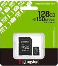 KINGSTON 128GB CANVAS SELECT PLUS SDCS3/128GB GEN3 MICRO SDXC UHS-I 150MB/S Hafıza Kartı - 1